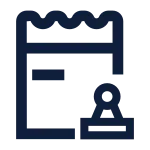 Invoice Approval Line SVG Icon